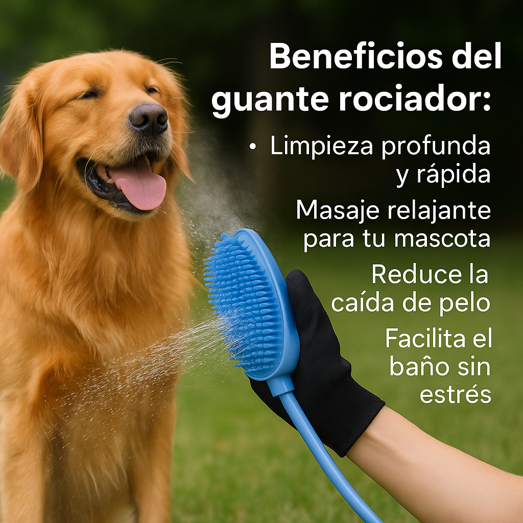 Guante Masajeador Baño Mascotas