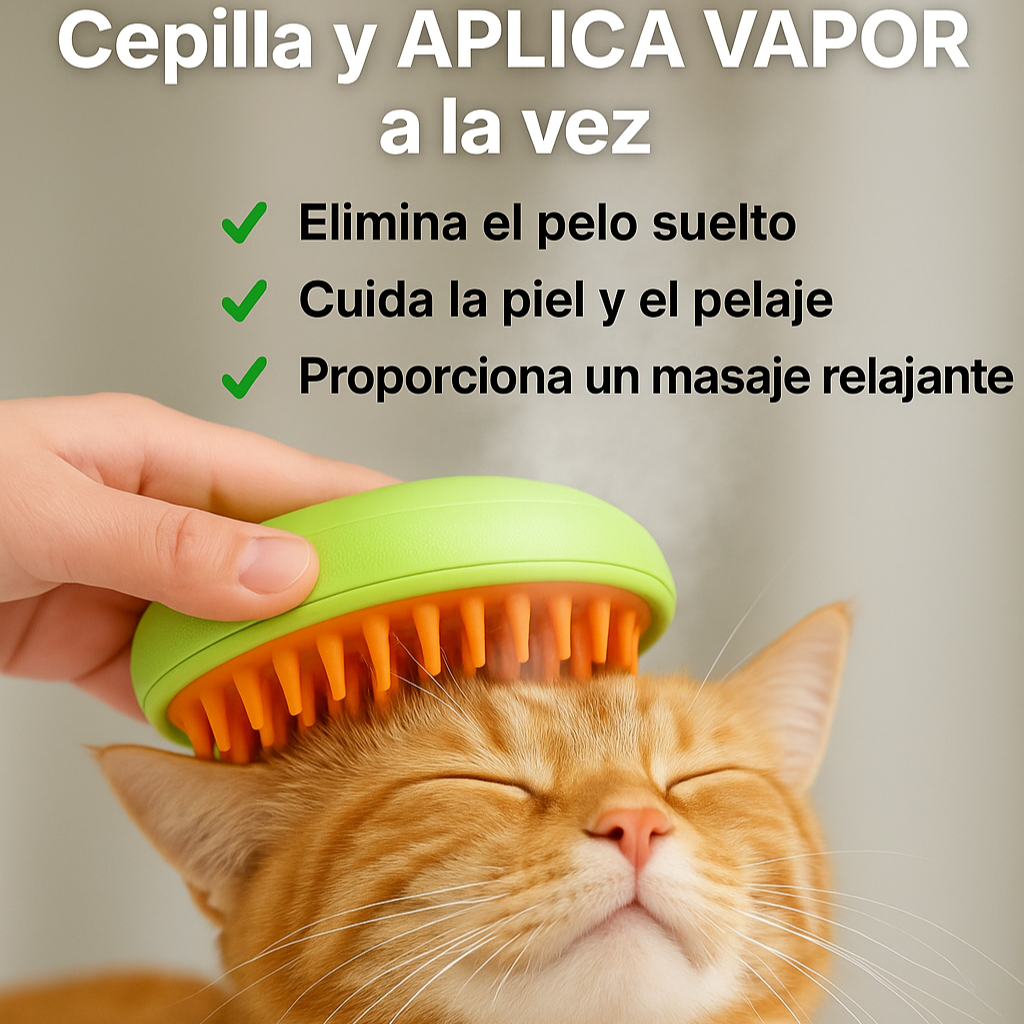 ⭐ Cepillo de vapor para Mascotas