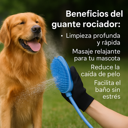 Guante Masajeador Baño Mascotas