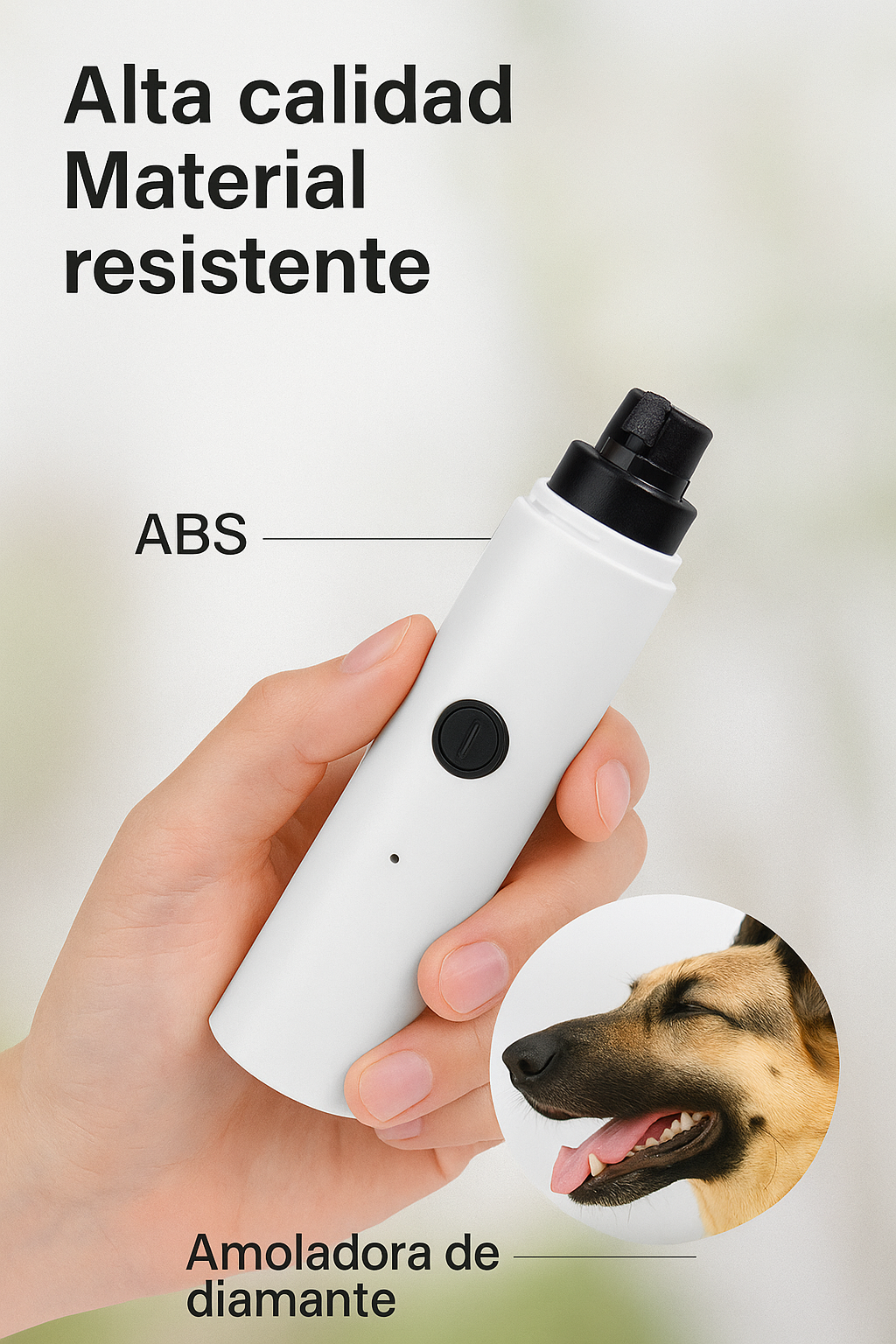 LIMA ELECTRICA CON LUZ PARA MASCOTAS